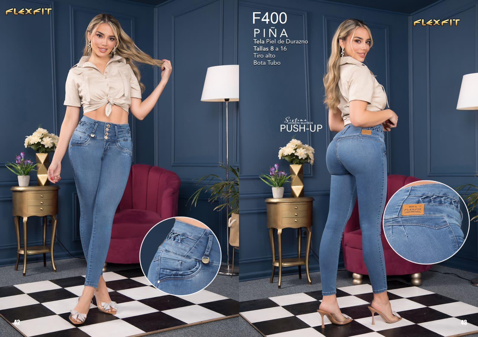 Comprar Jean sin bolsillos
