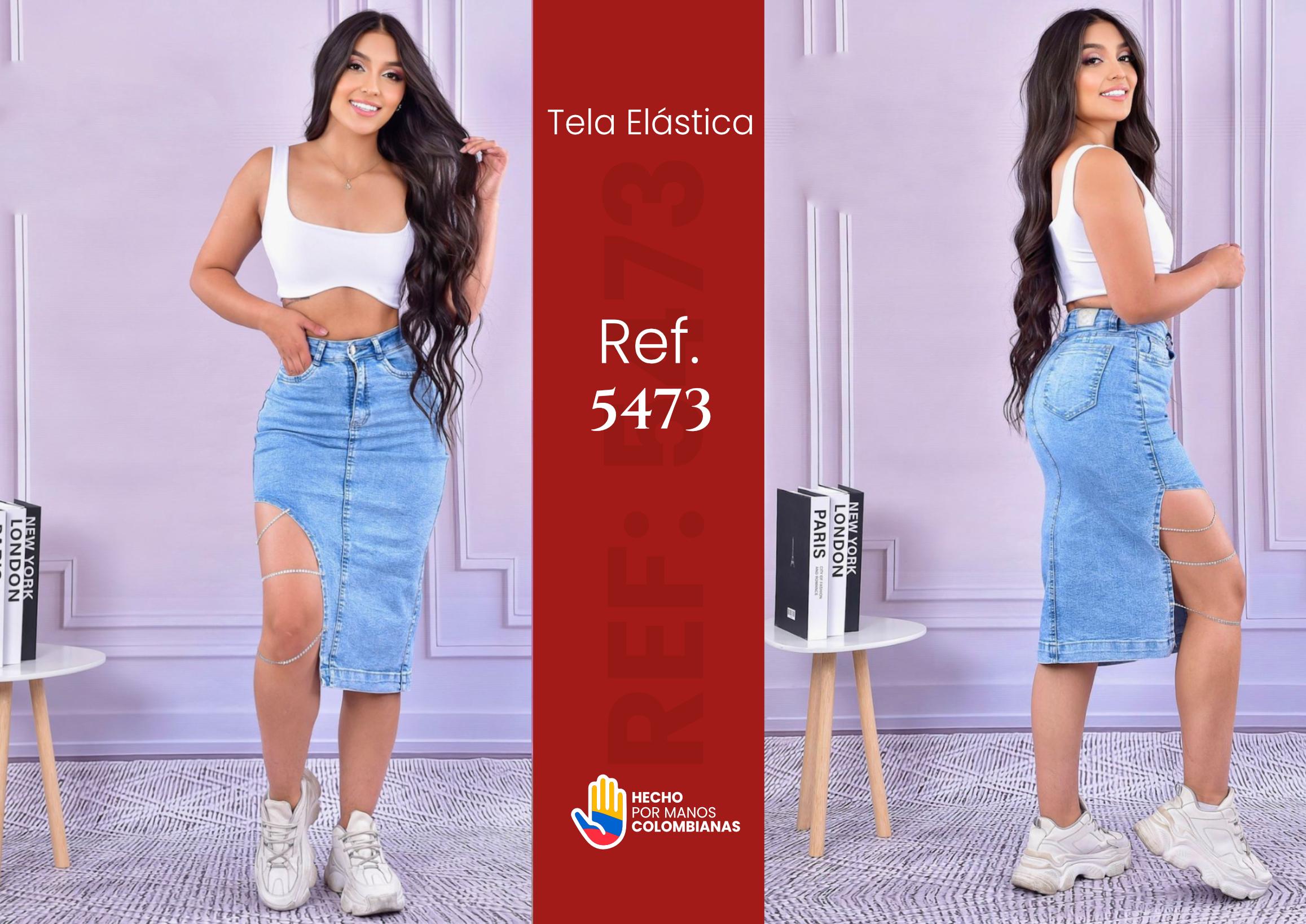 Comprar Falda Jeans Larga