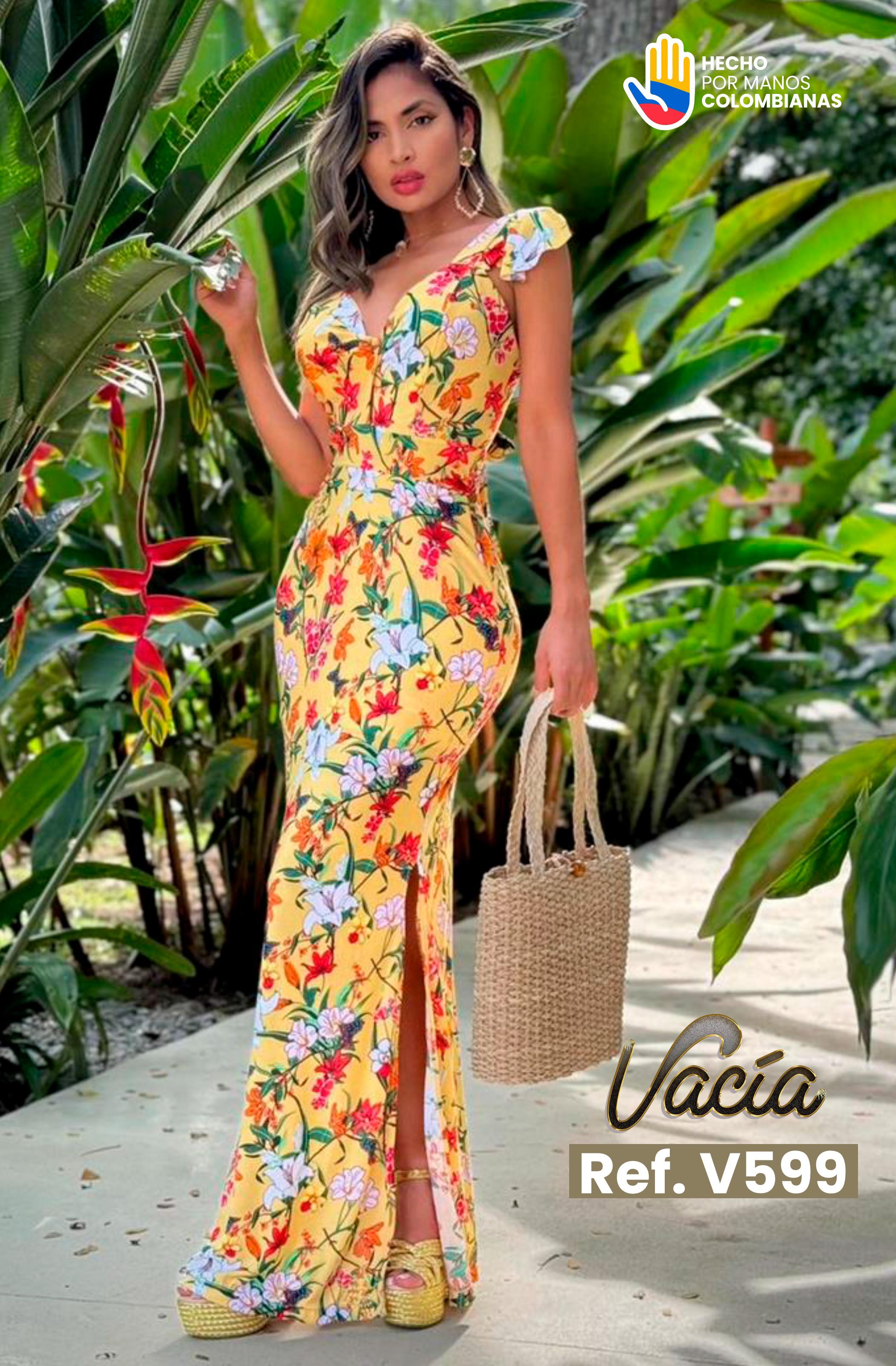 Vestido largo colombiano Vestido largo colombiano
