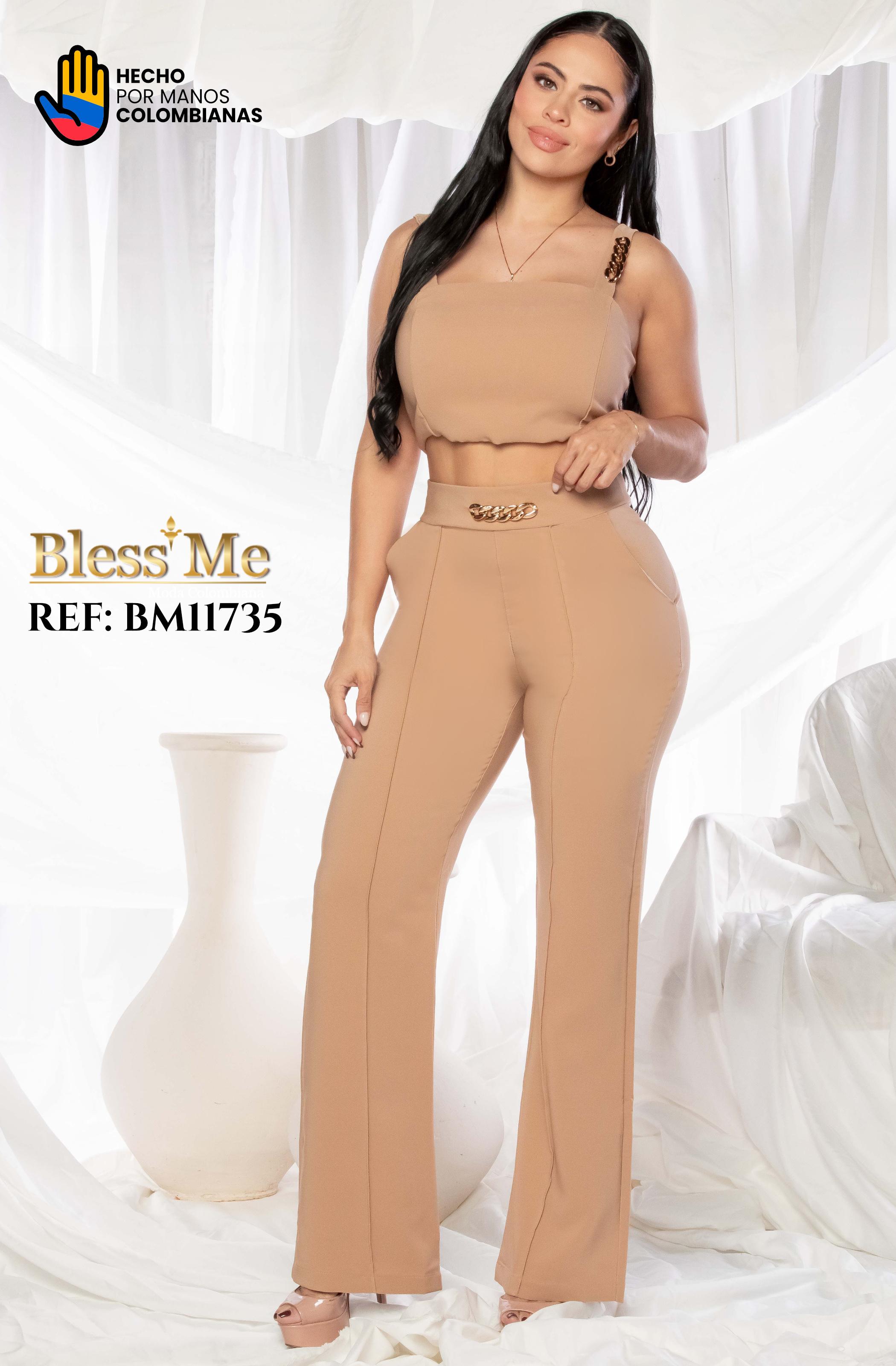Conjunto colombiano para mujer con pantalón y blusa a juego Conjunto colombiano para mujer con pantalón y blusa a juego