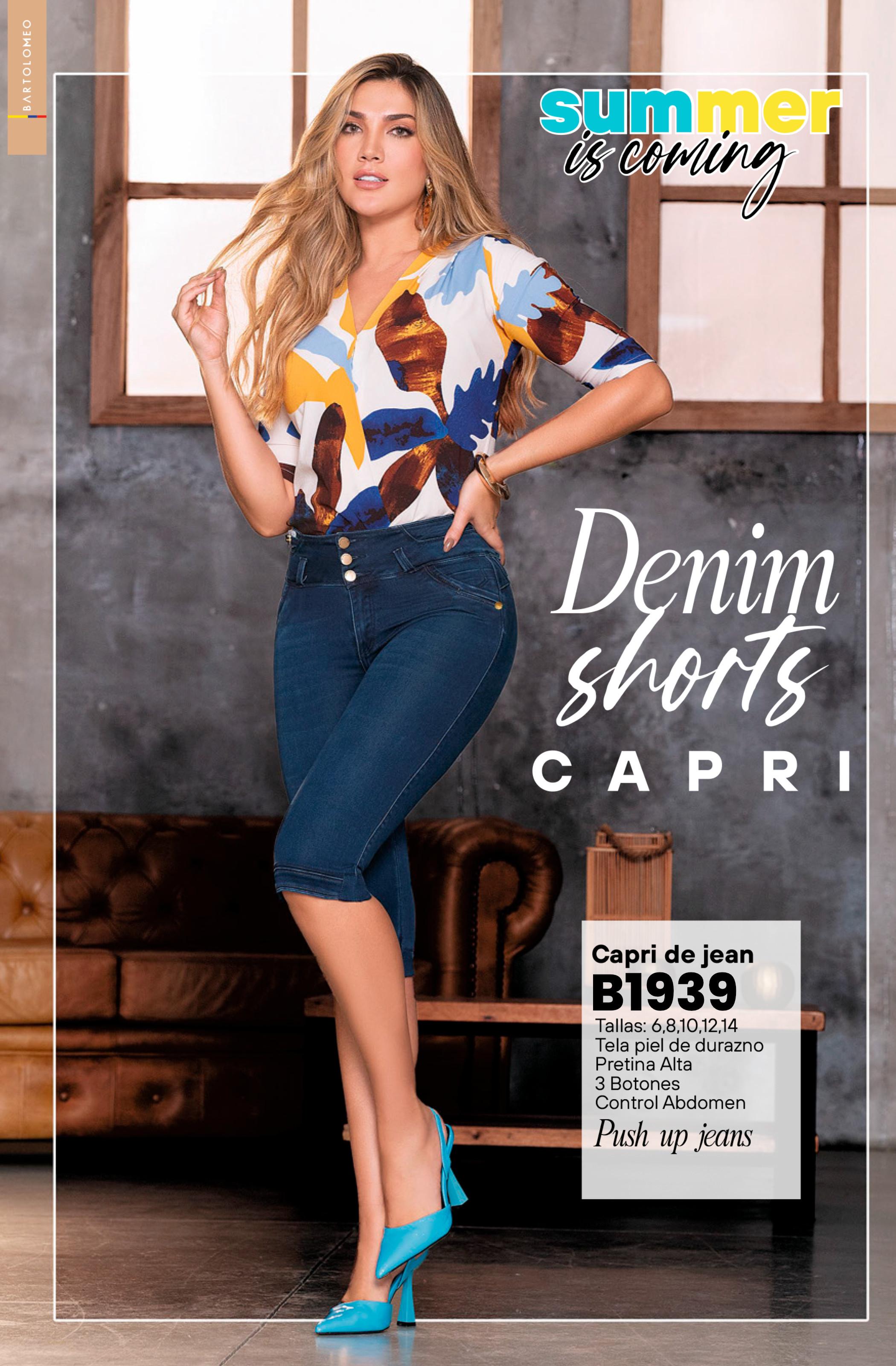 Capri de Jean Push Up Capri de Jean Push Up