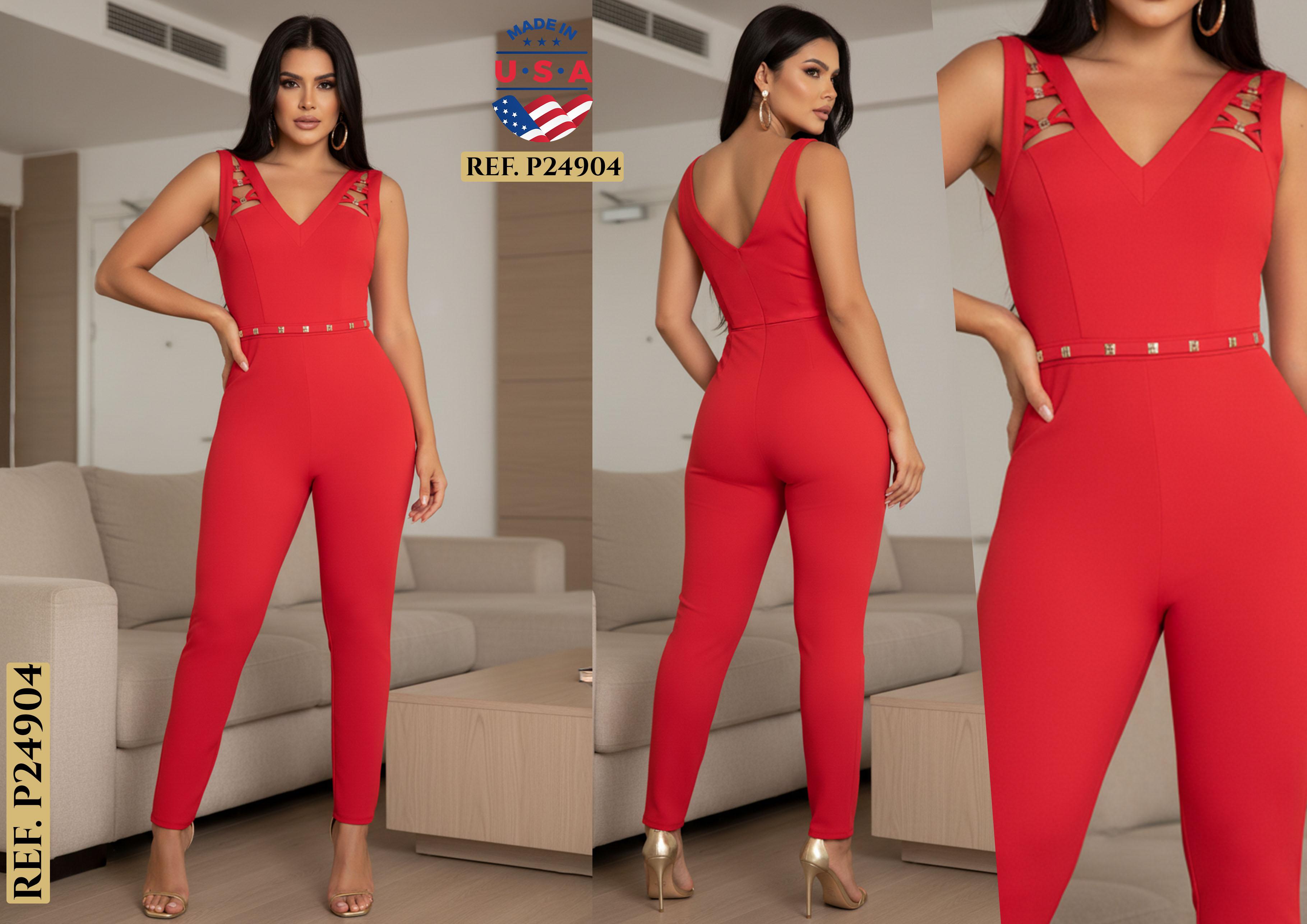 Comprar Enterizo sin  Mangas con tiras decoradas, estilo americano