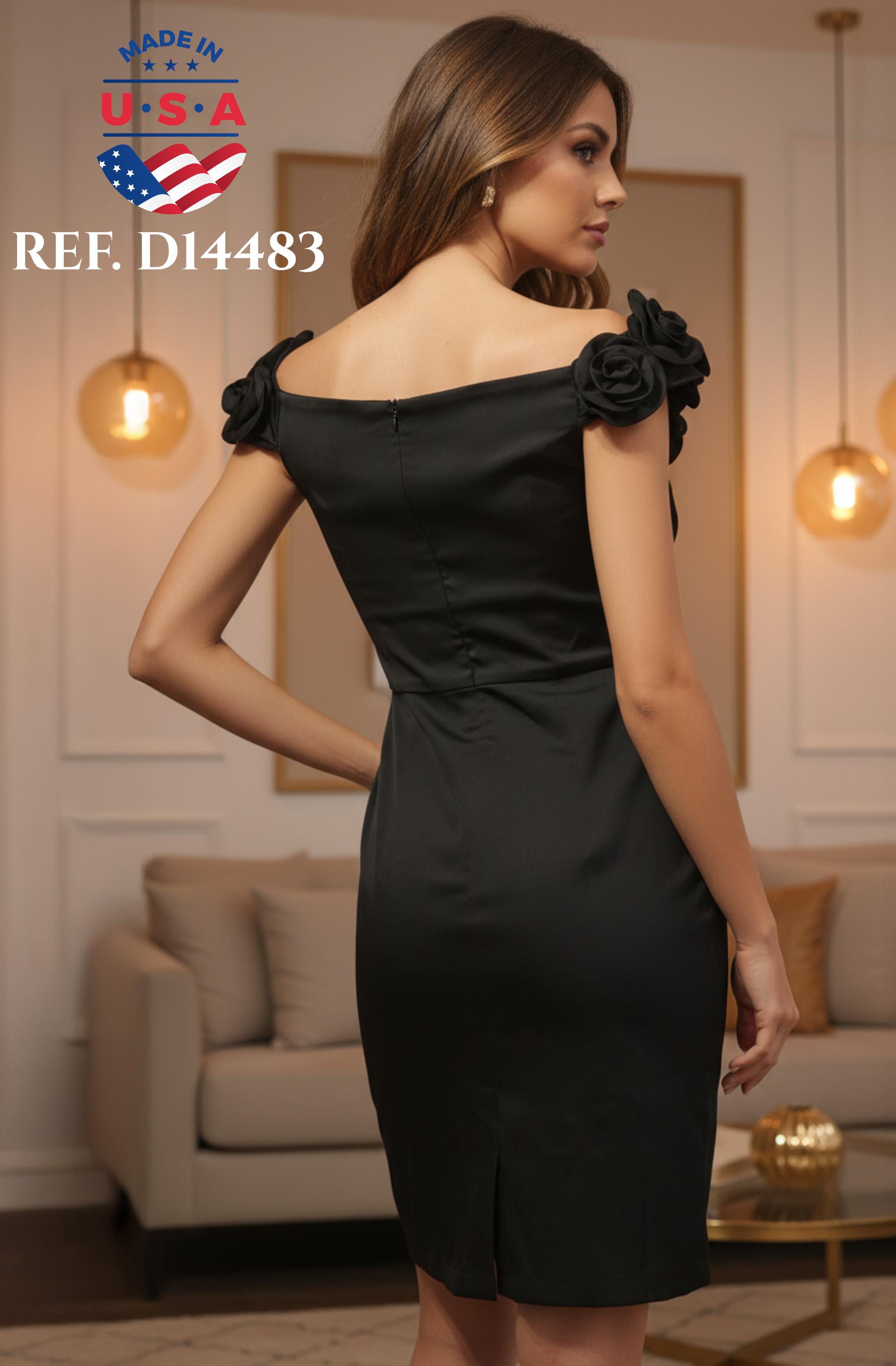 Comprar Vestido De Fiesta con Decorado Hermoso en Pecho y escote, Diseño exclusivo