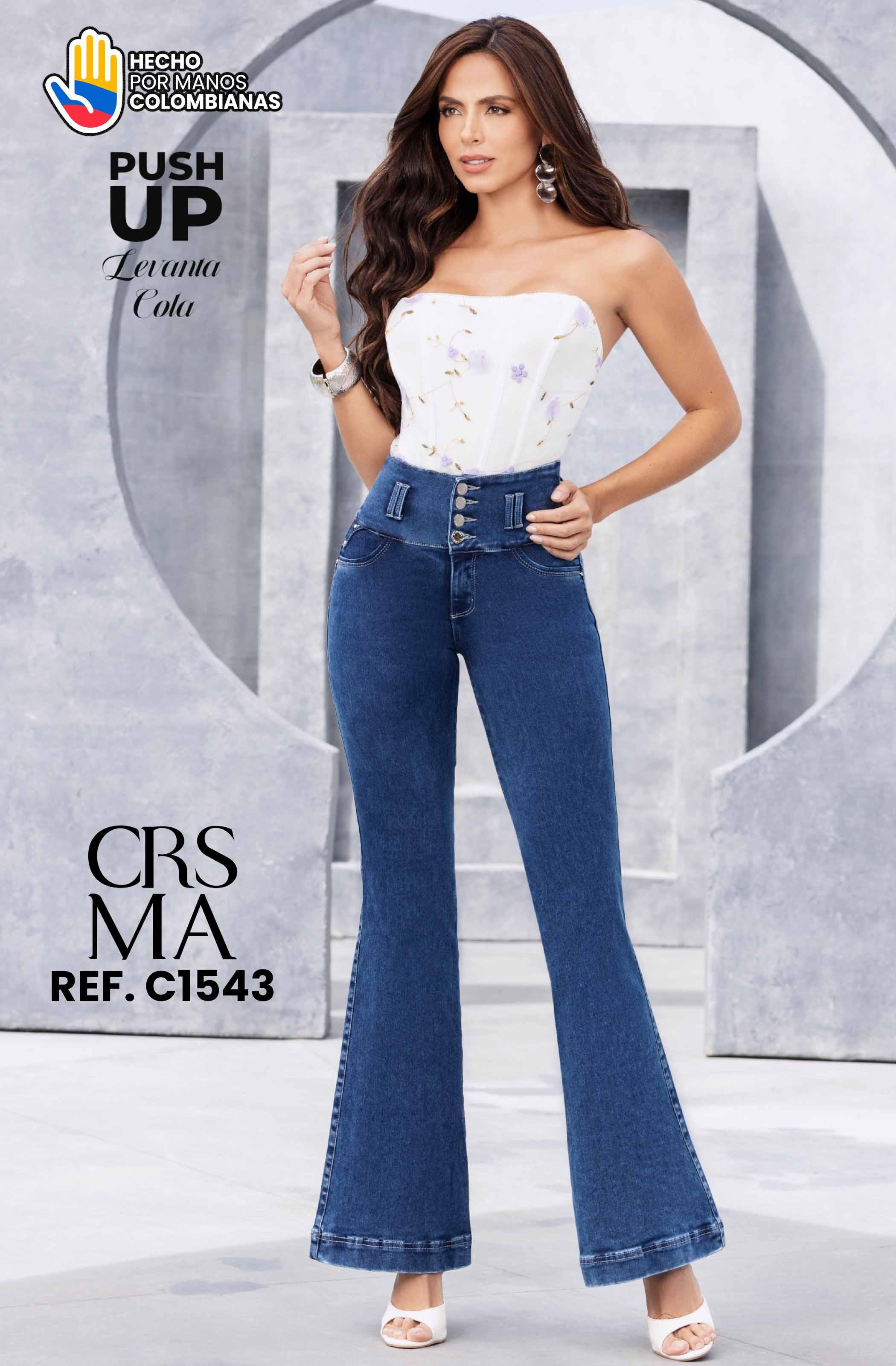 Comprar Jean con Bolsillos Colombiano Push Up