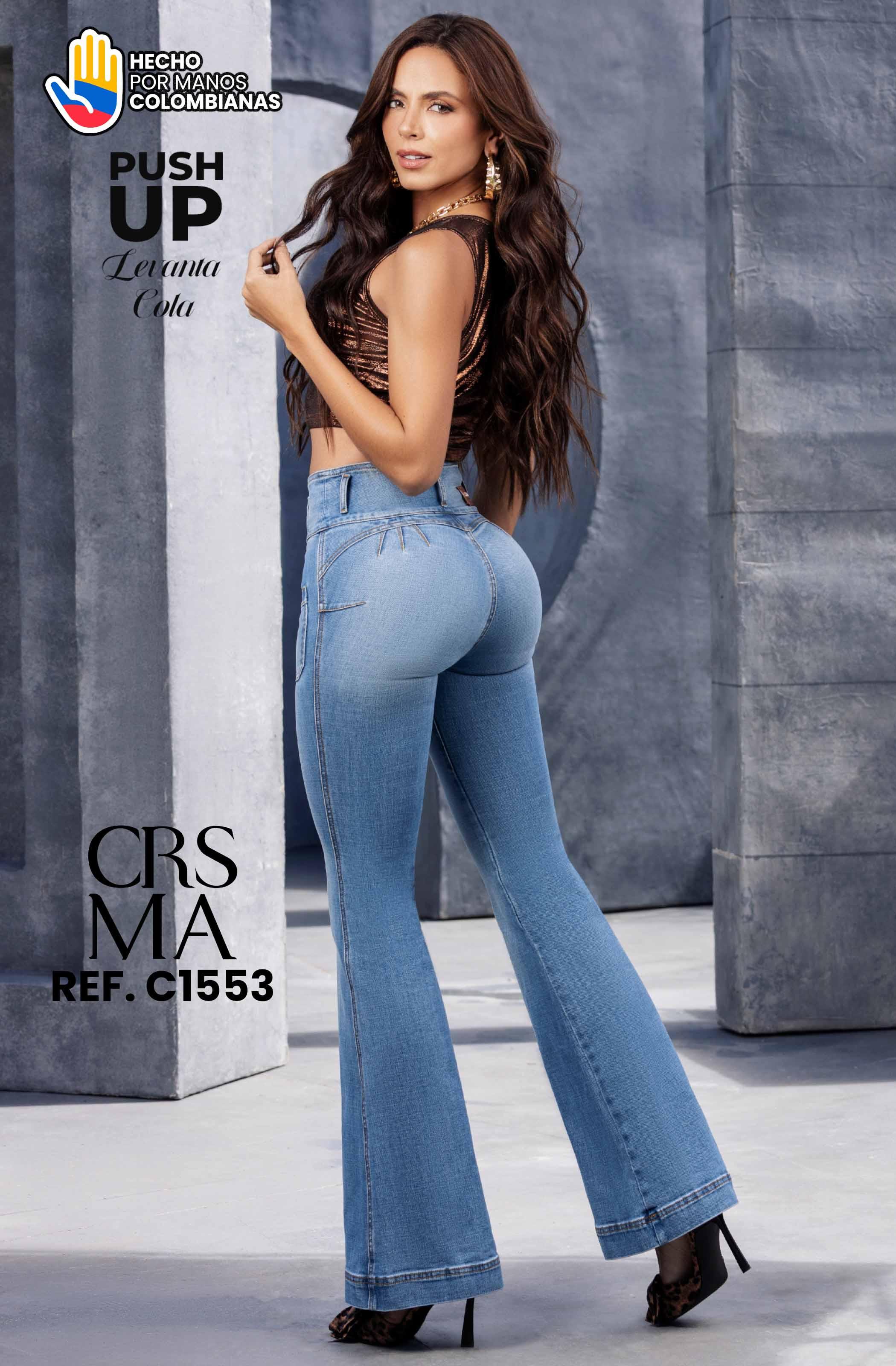 Comprar Jean sin Bolsillos Colombiano Push Up