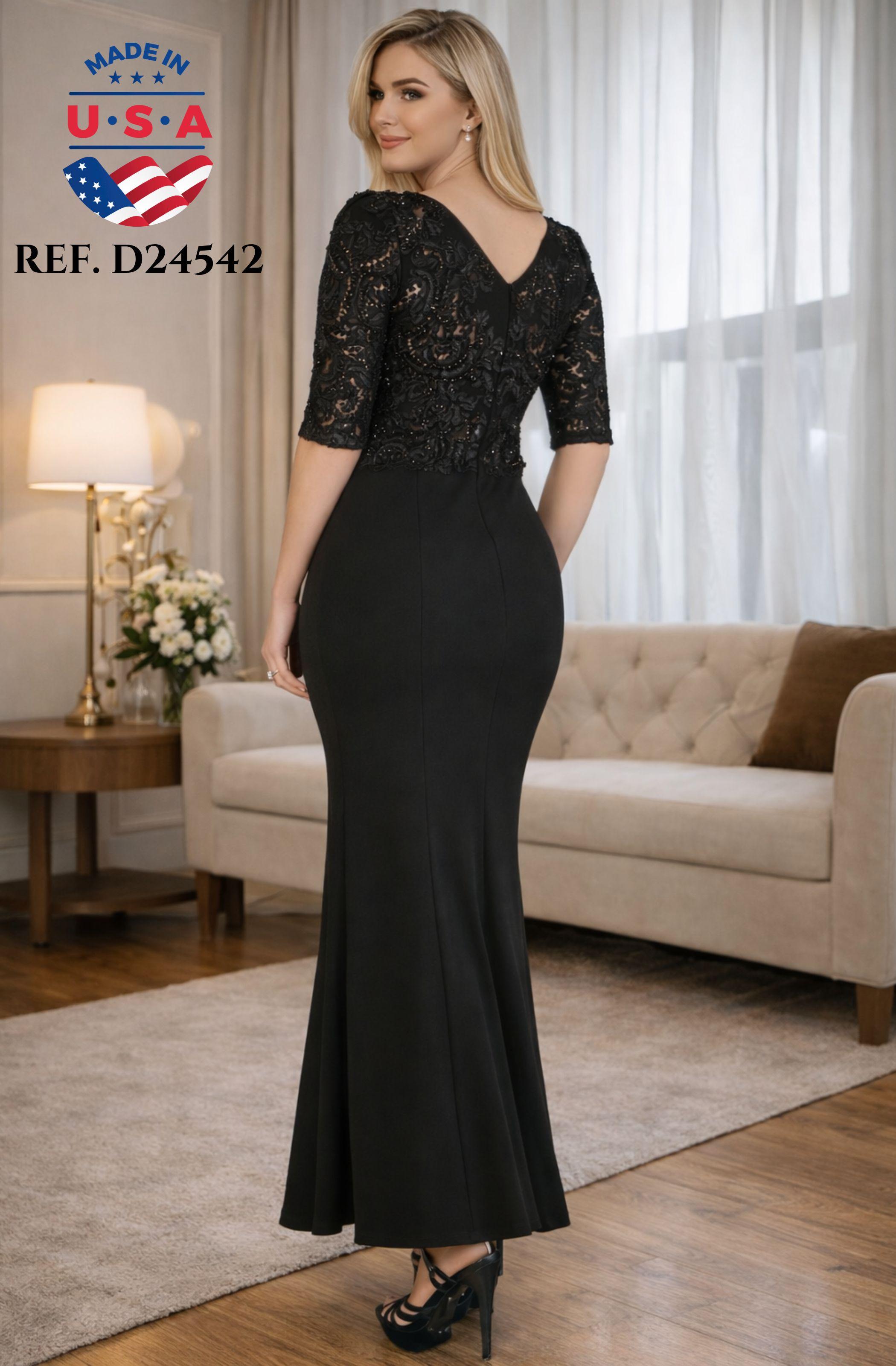 Comprar Vestido de Fiesta largo con falda y superior decorado con lentejuelas