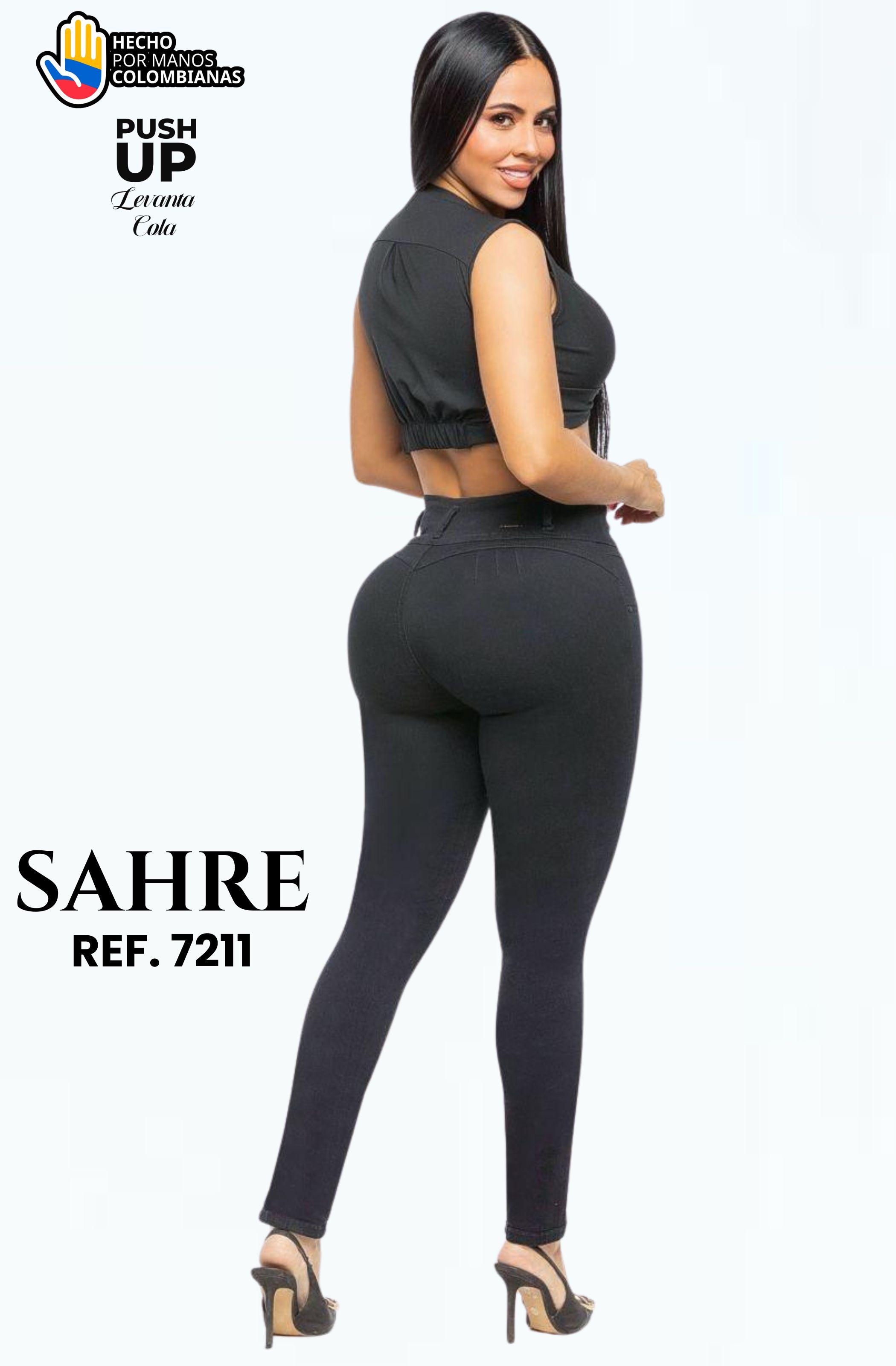 Comprar Jean sin Bolsillos Push Up Colombiano