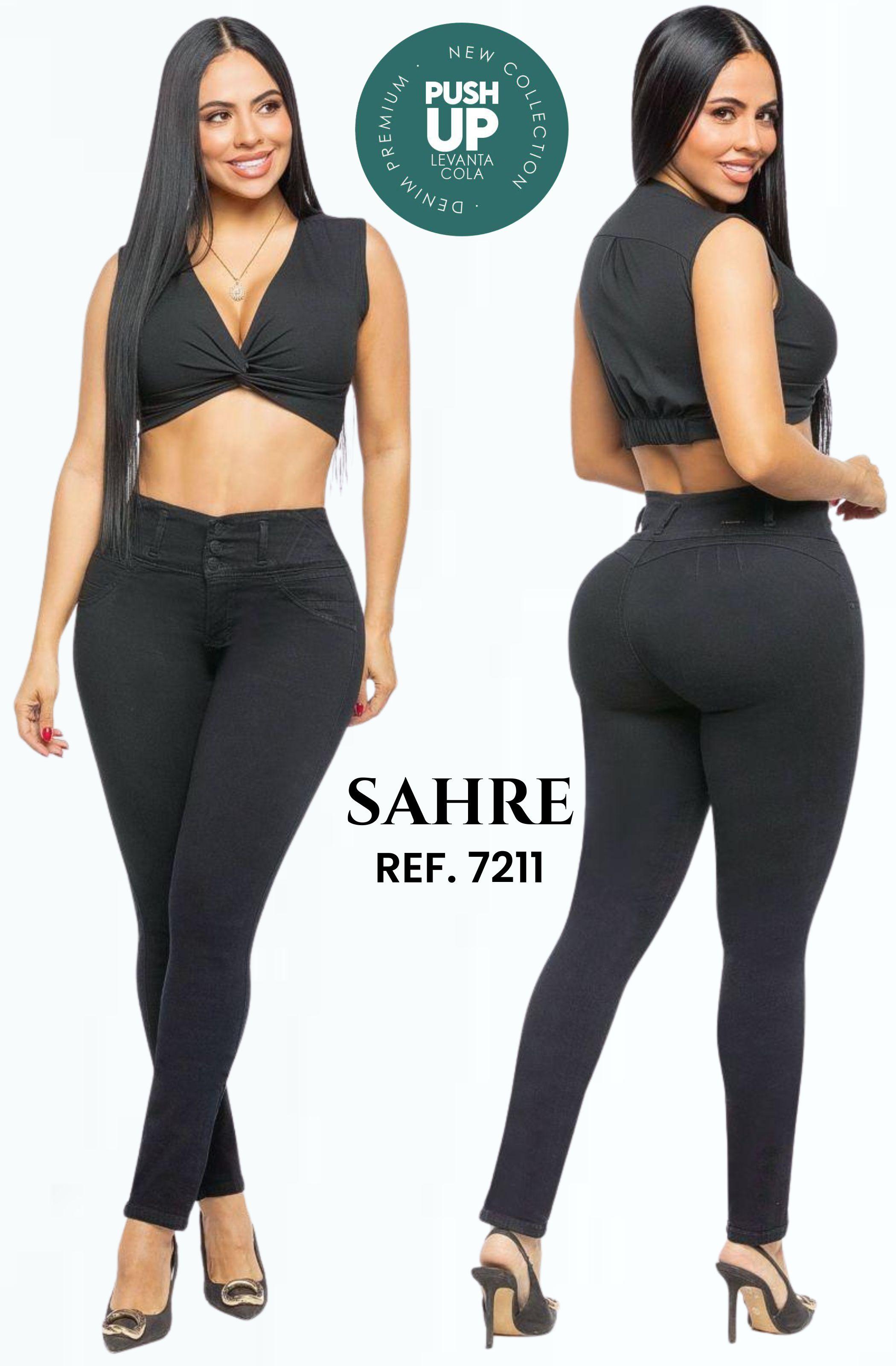 Comprar Jean sin Bolsillos Push Up Colombiano