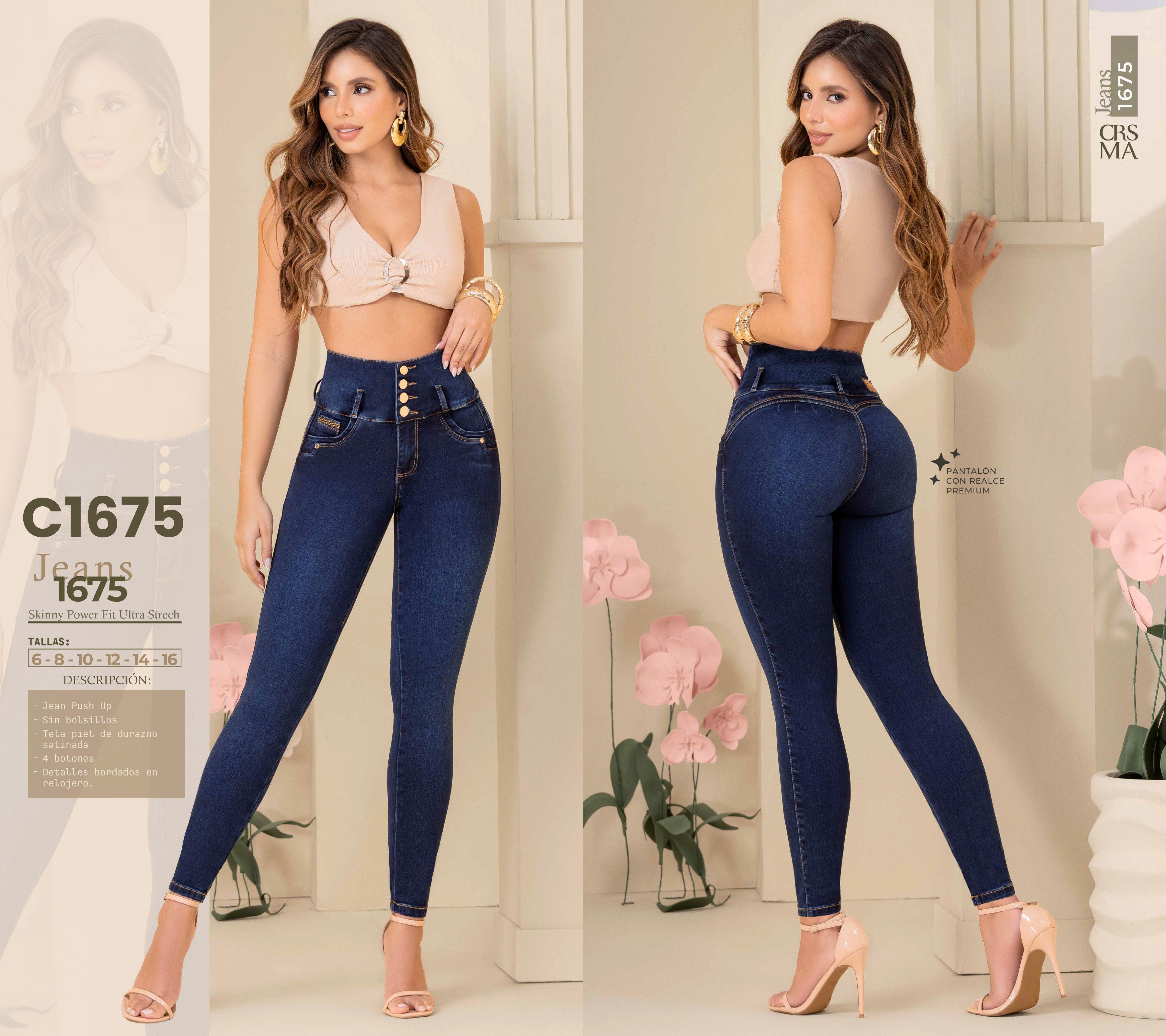 Comprar Jean Colombiano sin Bolsillos Push Up
