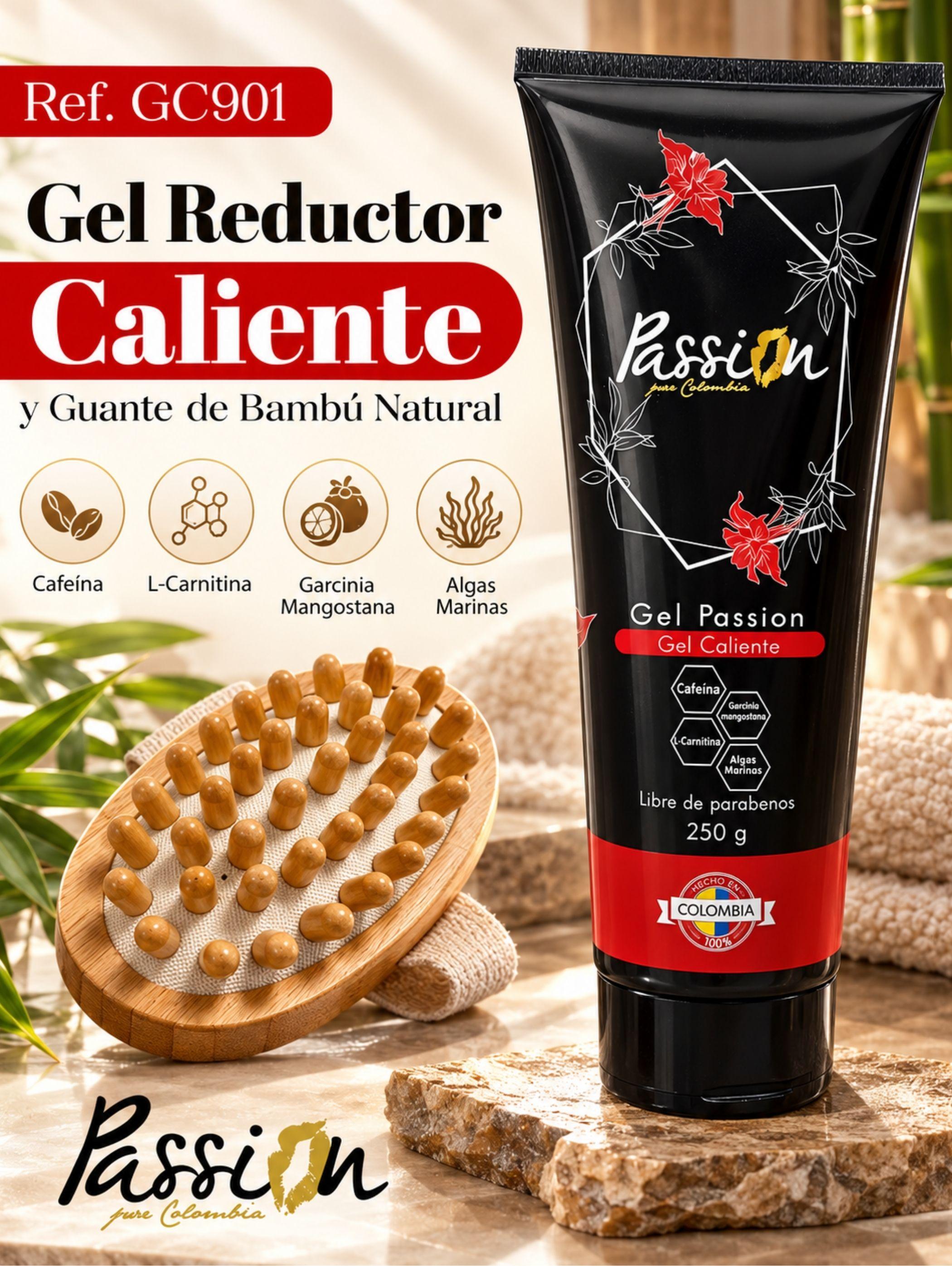 Kit GEL caliente colombiano con GUANTE de bambu